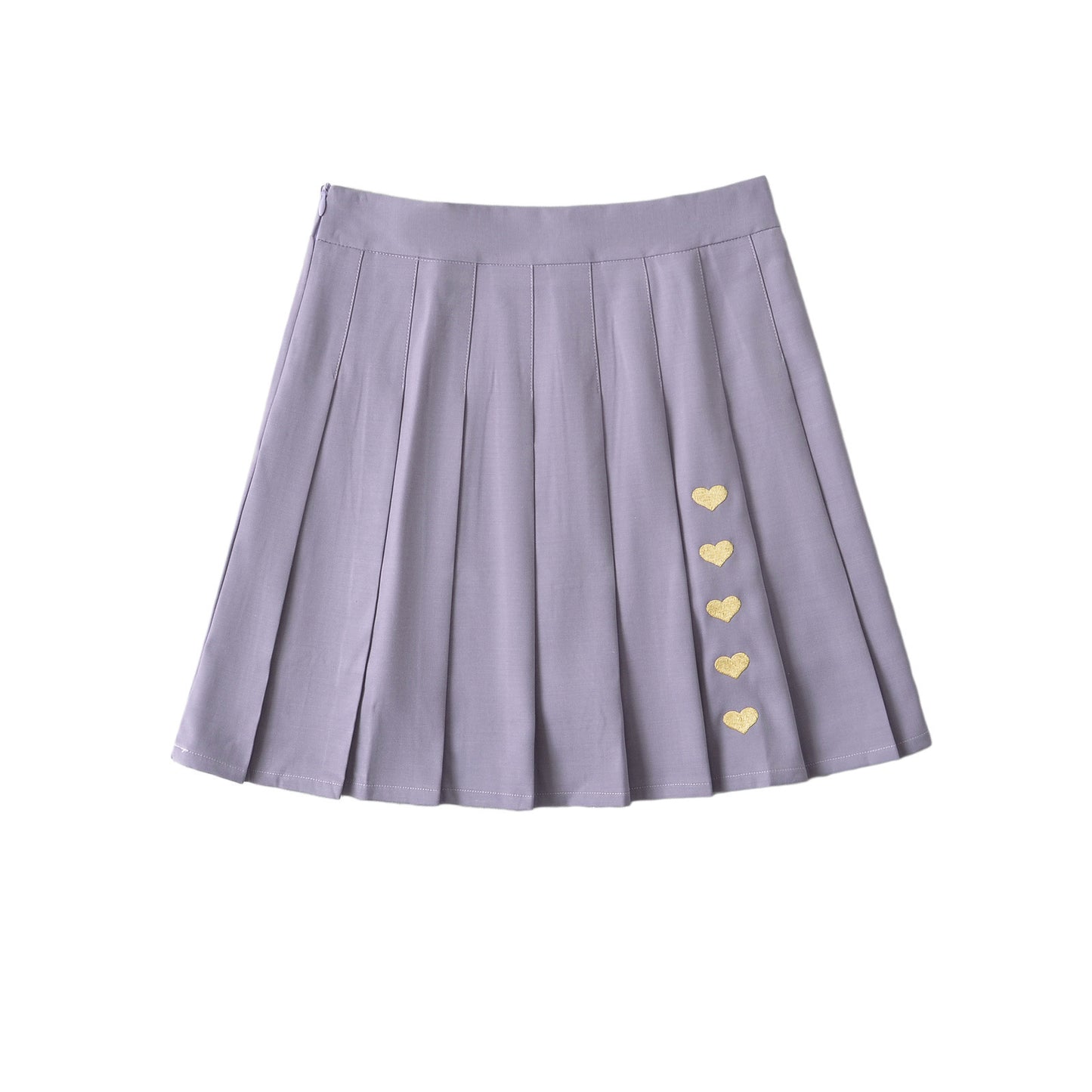 Peach Heart Embroidered Half length Skirt for Women