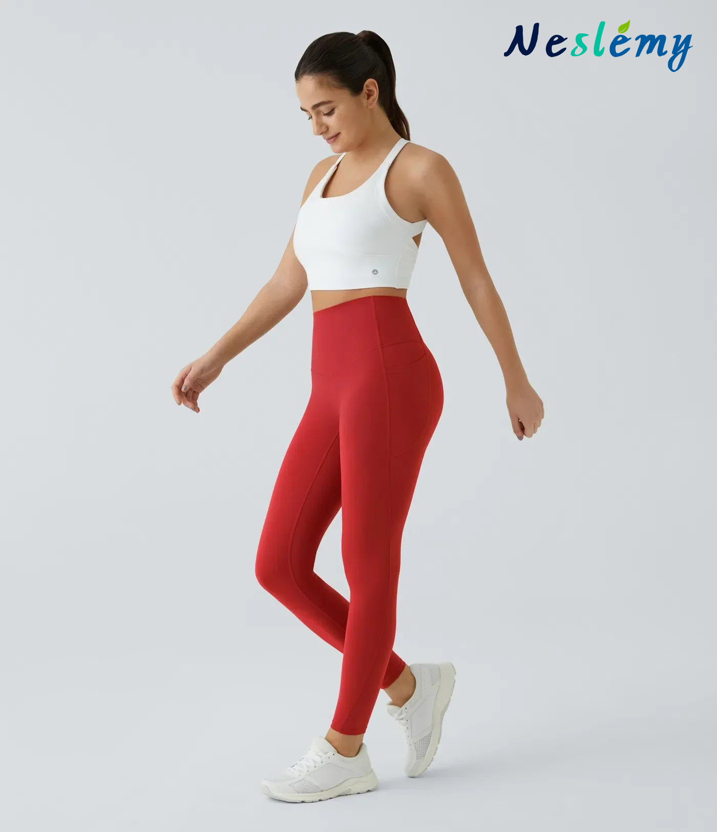 Neslemy®  High Waisted Waist Shaping Pocket Shaping Training Leggings