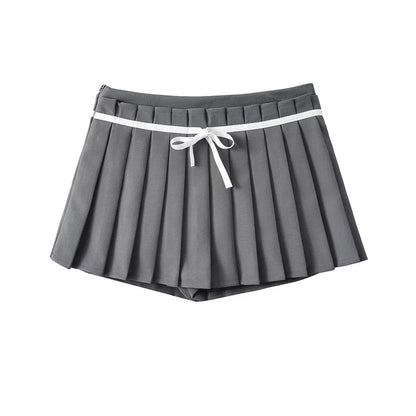 High waisted three-dimensional pleated half skirt with hundred pleats