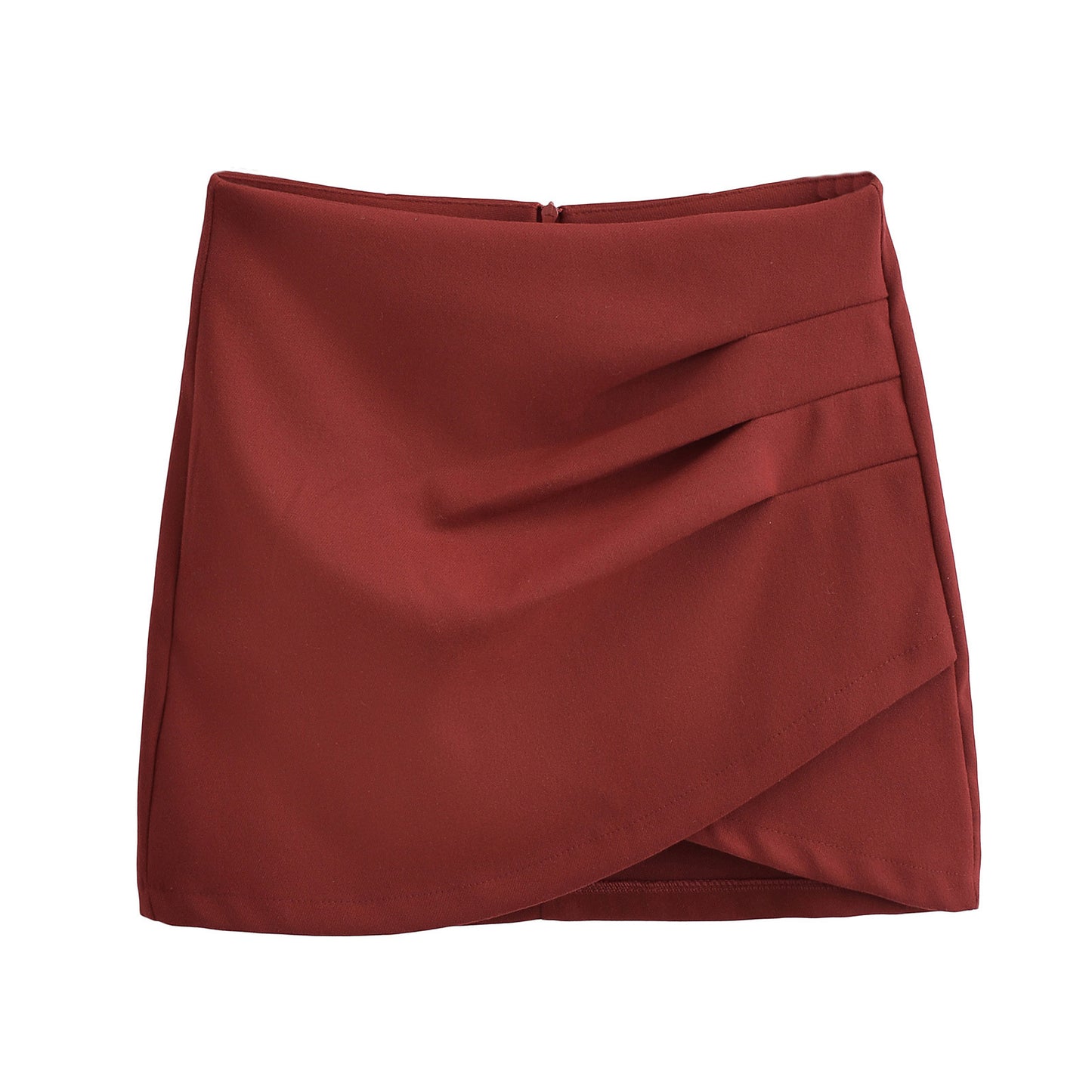 Irregular solid color skirt