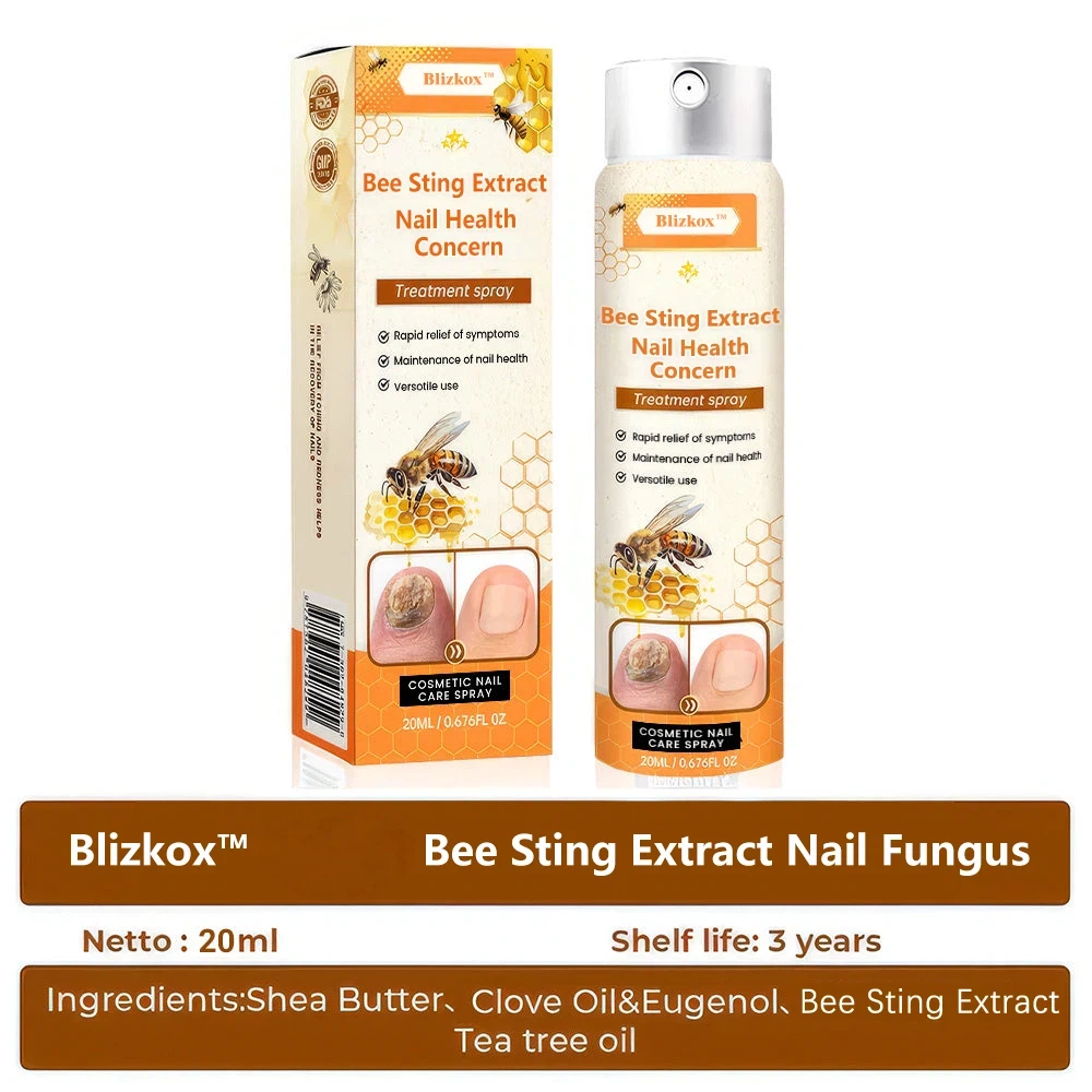 💥  70% OFF ️⏳  Bee Sting Extract Nail Health Concern Spray 💥 Fix All Nail Problems within 2 Weeks