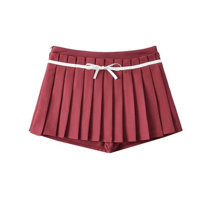 High waisted three-dimensional pleated half skirt with hundred pleats