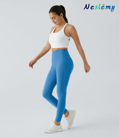 Neslemy®  High Waisted Waist Shaping Pocket Shaping Training Leggings