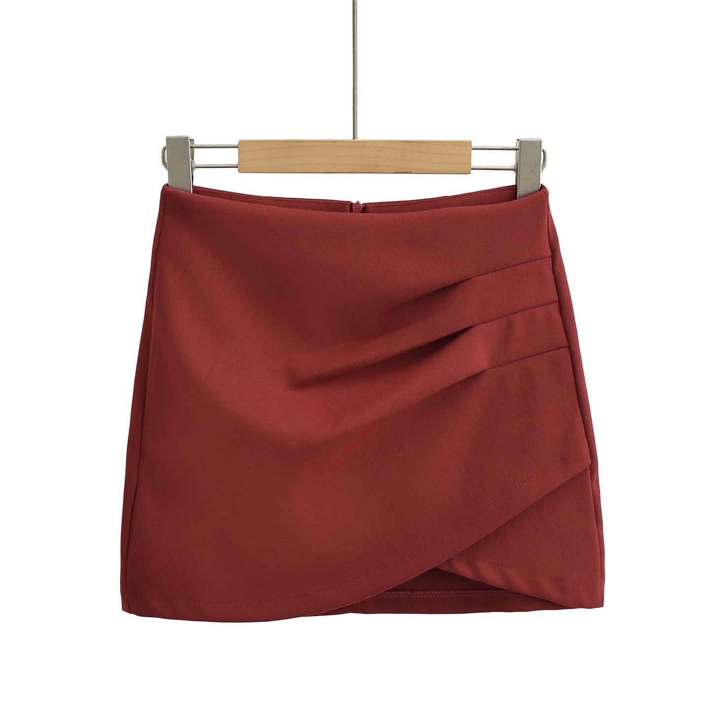 Irregular solid color skirt