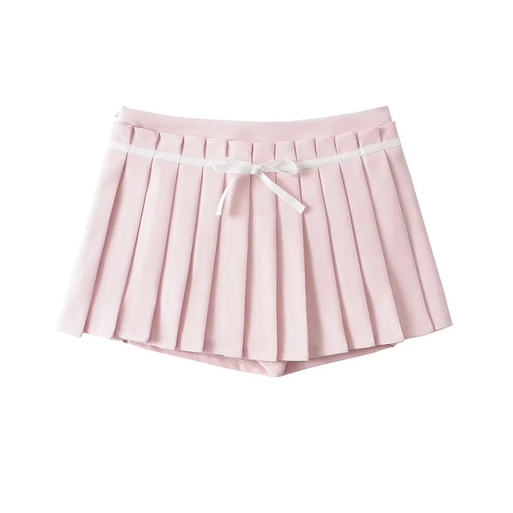 High waisted three-dimensional pleated half skirt with hundred pleats