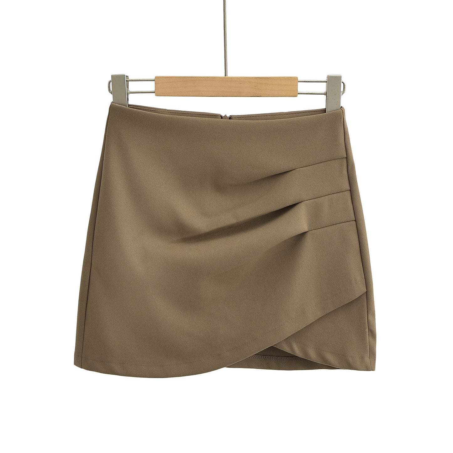 Irregular solid color skirt