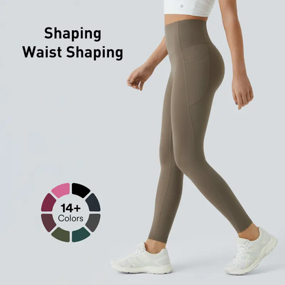 Neslemy®  High Waisted Waist Shaping Pocket Shaping Training Leggings